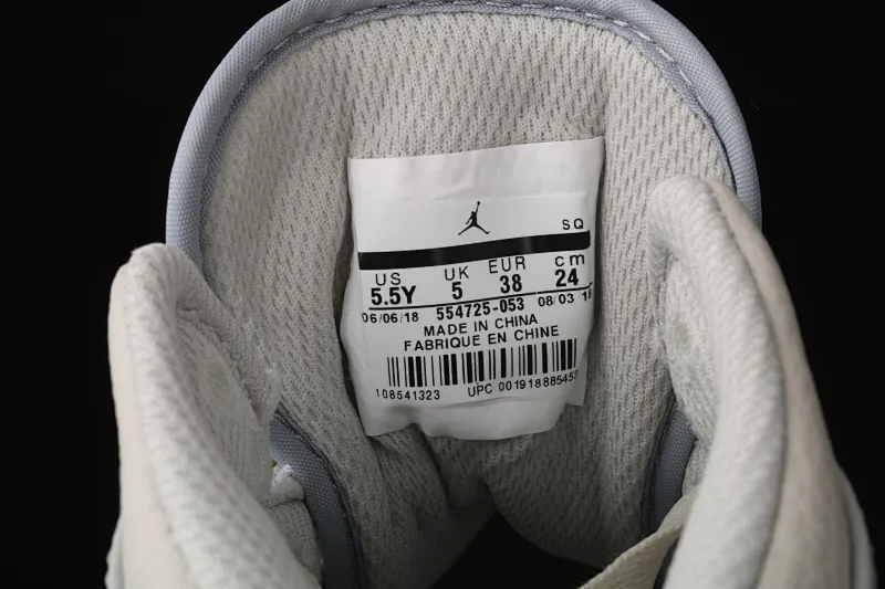 All categories Air Jordan Jordan series basketball shoes Air Jordan 1 Mid Air Jordan 1 Mid AJ1 new fog gray Joe 1 China gray silver 554725-053